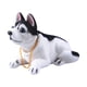 thumbnail image 1 of Adorable adorno de perro con cabeza movible para coche, escritorio, hogar, tienda (Husky), 1 of 6