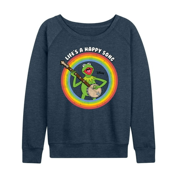 Muppets - Life's A Happy Song - Women's Lightweight French Terry Long Sleeve Shirt