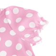 thumbnail image 5 of XXWXYD PolkaDot Girls Dress Short Sleeve 𝖯eter Pan Collar Vintag𝖾 Style Summer Play Casual Par𝗍y Outfit Ages 4-10 Toddler Kid Children Church School Birthday Celebration Gown, 5 of 9