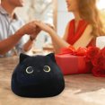 thumbnail image 4 of Almohada de tiro Ticfox juguete de peluche gato negro 29*21cm 32*28cm, 4 of 6