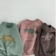 thumbnail image 4 of Sudadera con capucha de otoño para niños y niñas, con diseño de dinosaurio y forro polar, cómoda, 4 of 5