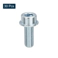 thumbnail image 3 of Uxcell Flanged Hex Socket Head Cap Screws Bolt Blue White M10x25mm 30 pack, 3 of 5