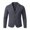 Dark Blue, variant on Men's Winter Slim Casual Jacket British Lapel Breasted Buttons With Patch Pockets Brown L