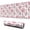 White Cow Milk-1, variant on Long Mouse Pads for Desk,White Cow Milk Strawberry Pattern Desk Mats on Top Of Desks, Desk Mouse Pad Extra Large with 3mm Non-Slip Base and Stitched Edge for Gaming,Office,Work,Home 31.5"x11.8"