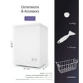 Northair Chest Freezer 3.5 Cu Ft with 2 Removable Baskets Reach In
