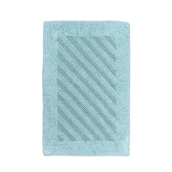 Knightsbridge Shooting Star 220 GSF Reversible Bath Rug 21 x 34 - Light Blue