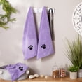 thumbnail image 4 of Bone Dry Pet Grooming Towel, Absorbent Microfiber Drying Set, 15x30", Lavender, 3 Count, 4 of 5