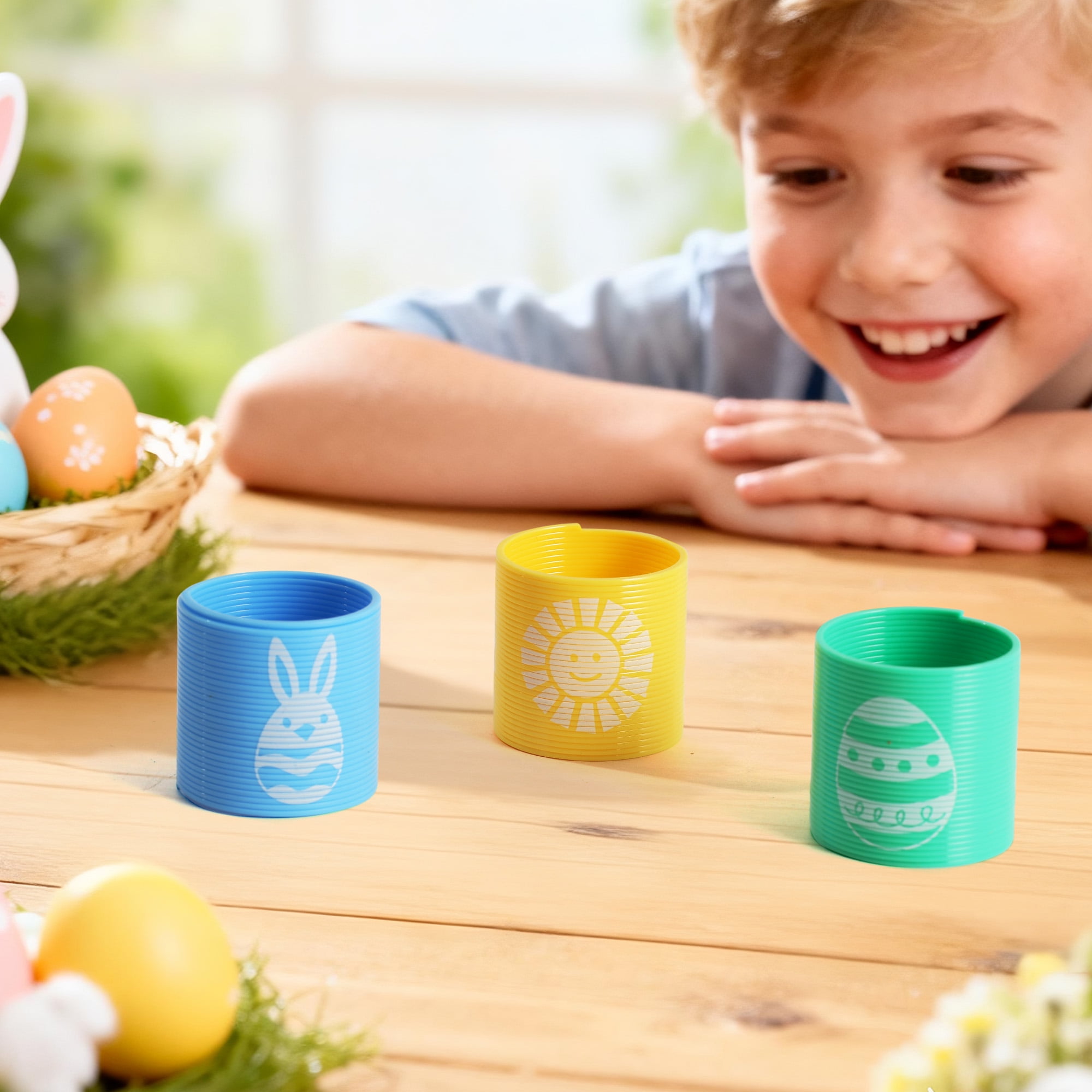 Way to Celebrate! Springs, 9 Pieces, Easter, Novelty, PVC