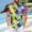 Mint Green, variant on Fnnxeal Mens Tropical Hawaiian Shirt Short Sleeve Button Up, Neon Coconut & Palm Print, Mint Green, Stretch Lightweight for Vacation Beach Party,Size 3XL