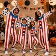 thumbnail image 2 of Y-Sunset Unisex Adult Halloween Rompers, One Piece Pajamas, Overall Halloween Flannel Hooded Onesie Sleepwear Jumpsuit, 2 of 8