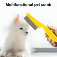 thumbnail image 3 of ACDANC 2Pcs Pet Grooming Comb Multifunctional Stainless Steel Flea Comb for Cats Dogs Pet Tear Stain Removal Brush for Deshedding (White), 3 of 4