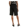 thumbnail image 2 of Alfani Womens Solid Casual Walking Shorts, Black, Large, 2 of 4