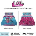 thumbnail image 5 of LOL Surprise Kids Full Bed in a Bag, Comforter and Sheets, Blue, 5 of 9