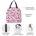 thumbnail image 4 of Fotbe Flower Butterfly Bolsa Térmica con Estampado y Forro de Aluminio Grueso Bolsa de Almuerzo con Bolsillo Frontal para Hombres y Mujeres, Ideal para Trabajo, Escuela, 4 of 8