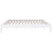 Bed Frame White King Universal Platform Bed