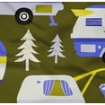 thumbnail image 5 of oneOone Cotton Poplin Twill Dark Olive Green Fabric Camping Hike Point Diy Clothing Quilting Fabric Print Fabric By Yard 56 Inch Wide, 5 of 6