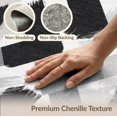 thumbnail image 6 of ODIKA 6'x9' Washable Area Rug Easy Care, Non-Shedding, Grey Abstract Brushstroke Interlocking Geometric Marbled Swirl for Queen Size Bedroom Under Bed Master Suite, 6 of 7