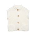thumbnail image 4 of DuoJiaJ Womens Round Neck Sweater Vest, Sleeveless with Pockets Knit Pullover White L, 4 of 4