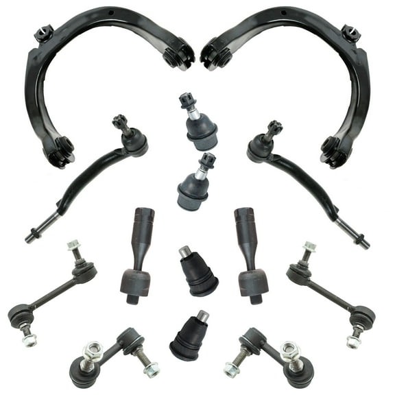 TRQ 14 Piece Steering & Suspension Kit Control Arms Tie Rods Sway Bar Links New PSA34366 Fits select: 2002-2003 CHEVROLET TRAILBLAZER, 2002-2003 GMC ENVOY