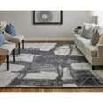 thumbnail image 2 of Feizy Coda Modern Abstract, Black/White, 12' x 15' Area Rug Handmade Sheen Industrial Watercolor Floor Rug for Living room Bedroom, 2 of 9