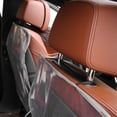 thumbnail image 1 of Alfombrilla antigolpes PE Funda transparente para asiento trasero Fácil de limpiar para automóvil (borde gris) Likrtyny Accesorios para autos y motos, 1 of 9