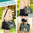 thumbnail image 5 of FORMRS Insulated Lunch Bag for Work School Unisex Large Capacity Cooler with Shoulder Strap, Cute Ghosts Playing, 5 of 6