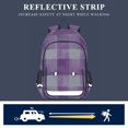 thumbnail image 5 of FORMRS Unisex School Backpack 17" Student Travel Bag with Laptop Compartment, Purple and White Pattern, 5 of 7