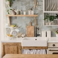 thumbnail image 6 of 8Pcs Waterproof Peel and Stick Wall Stickers Tiles 8" x 4" Gray Brown Marbling PVC Decals Kitchen Backsplash DIY Decor, 6 of 6