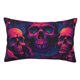 thumbnail image 1 of Fotbe Purple-Red Skull Funda de Almohada Decorativa Estilo Occidental, Lujo en Algodón, Fundas para Almohadas King, Cojín Estampado para Decoración del Hogar-20"x30", 1 of 6