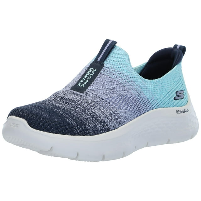 Zapatillas Skechers Go Walk Flex Cali Sunset para mujer, azul marino y aguamarina