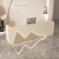 thumbnail image 2 of Luxury Store Reception Desk Counter Restaurant Standing Reception Desks Console Clinic Mesa Escritorio Beauty Salon Furniture My Lux Decor Round, 2 of 11