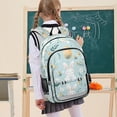 thumbnail image 7 of FORMRS Unisex School Backpack 17" Student Travel Bag with Laptop Compartment, Floral Easter, 7 of 7