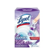 Lysol Click Gel Automatic Toilet Bowl Cleaner, Gel Toilet Bowl Cleaner, For Cleaning and Refreshing, Brand New Day Lavender Fields Scent, 6 applicators