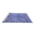 thumbnail image 2 of Ahgly Company Machine Washable Indoor Square Persian Blue Traditional Area Rugs, 8' Square, 2 of 4