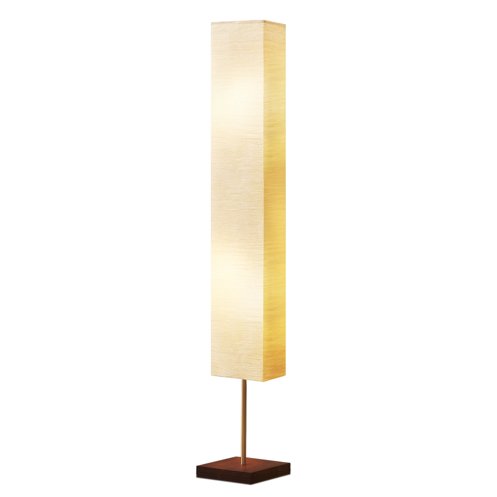 NATYSWAN Beige Floor Lamp, Led Floor Lamp Column Floor Lamp Standing Lamp Corner Floor Lamp Modern Floor Lamp for Bedroom, Office Living Room (Bulbs Included)