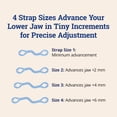 thumbnail image 6 of ZQuiet, Advance, Custom Anti-Snoring Mouthpiece, Adjustable Mouthguard with 4 Jaw Advancement Sizes, Slim & Low-Profile, Clear, 6 of 6