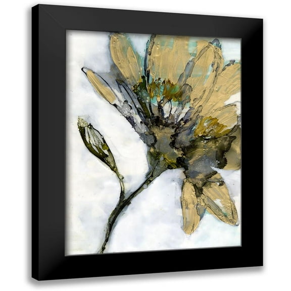 Goldberger, Jennifer 12x14 Black Modern Framed Museum Art Print Titled - Flower Alloy I