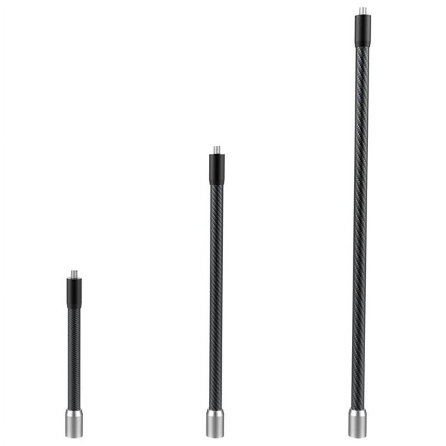 Varilla de extensión de fibra de carbono para cámara deportiva, palo selfie ultraligero con tornillo de 1/4, adecuado para Shadow Stone Insta