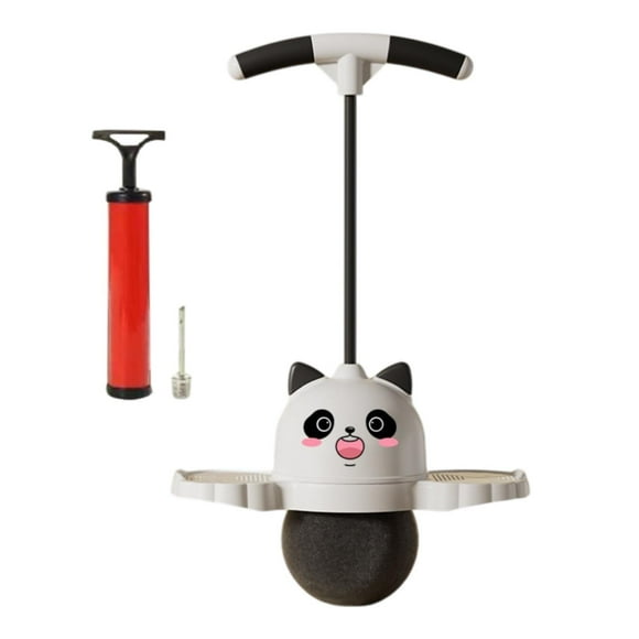 Wweixi Panda Shape Pogo Ball with Handle Kids Stick Jump Pogo for Playground White