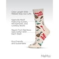 thumbnail image 3 of MeMoi Women's Nashville Bamboo Crew Socks - Womens - Female, 9-11, Oatmeal Heather, 3 of 7