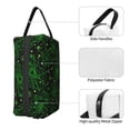 thumbnail image 3 of Goofa Green Bright Web with Spiders Printed Toiletry Bag with Handle,Large Capacity Travel Makeup Cosmetic Bag for Women, Carry on Airport Airline Compliant Bag, 3 of 9