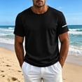 thumbnail image 3 of Agkizg Men Crew Neck Quickly Dry Shirts, Short Sleeve Summer Lightweight Breathable Loose Fitting Athletic Tops Outdoor Hiking Running Camping Basic Pullover Tees for Daily Summer Wear, 3 of 6