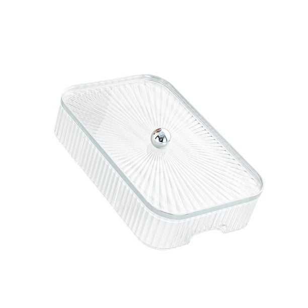 Platos para servir divididos perfecl con tapa 30 x 20 x 7 cm