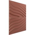 thumbnail image 2 of Ekena Millwork 19 5/8"W x 19 5/8"H Kahuna EnduraWall Decorative 3D Wall Panel, Universal Pearl Metallic Champagne Pink (12-Pack for 32.04 Sq. Ft.), 2 of 6