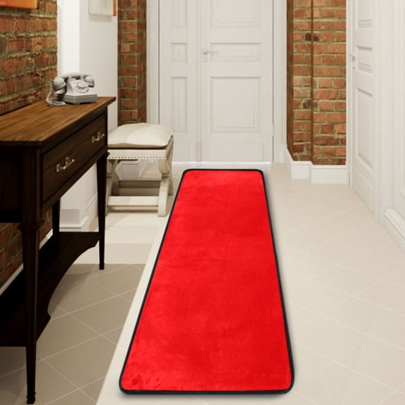 Ryvnso Red Hallway Runner Rugs Floor Carpet Non Slip Entryway Mat 2' x 6'