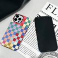 thumbnail image 2 of Branple Compatible Con Iphone 14 Plus Funda Linda Simple Colorida A Cuadros Con Tpu Suave Y Delgado A Prueba De Golpes Y Fundas Protectoras De Pc Rígidas Para Mujeres/Hombres Diseñadas Para Iphone 14, 2 of 5