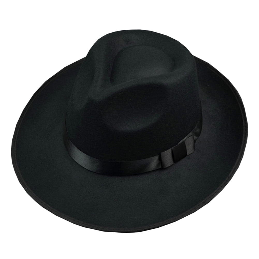 wide felt hat