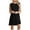 Black Dress for Women, variant on ATOYSOY Women's Retro Solid Color Mini Loose Dress Pajamas Sleepwear Round Neck Beach Sundress Casual Relaxed Nighdress Trendy Sleeveless Dress for Girls S