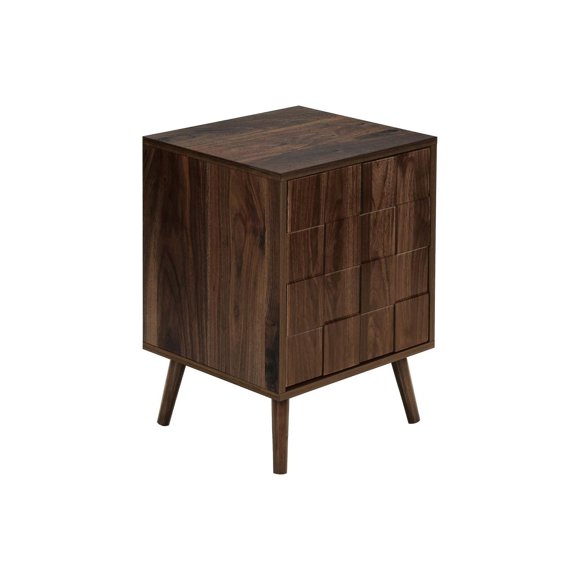 Monarch Specialties Accent Table, End, Side Table, Small, Storage, Lamp, Walnut Laminate, Modern