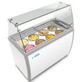 thumbnail image 2 of 50 in. 8 Tub Ice Cream Dipping Cabinet Display Freezer with Sliding Glass Door and Sneeze Guard 13 cu. ft. KM-ICD-49SD-FG., 2 of 9